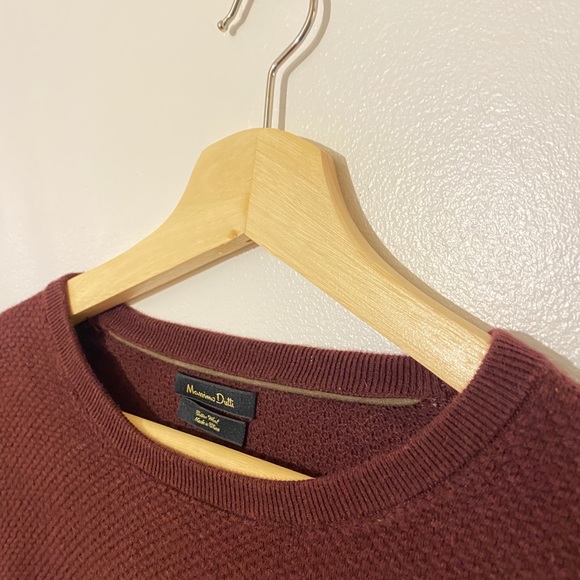 Burgundy Massimo Dutti Sweater - Picture 2 of 8